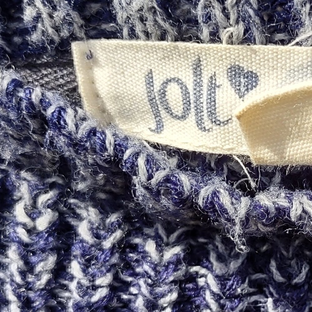 Jolt Blue And White Sweater Size L - Picture 5 of 6